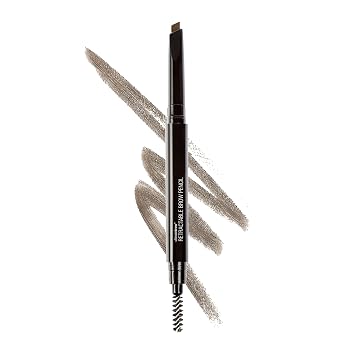 wet n wild Lápiz definidor retráctil de cejas definitivo, color marrón ceniza, cepillo de cejas de doble cara, punta fina, formas, define, rellena maquillaje de cejas