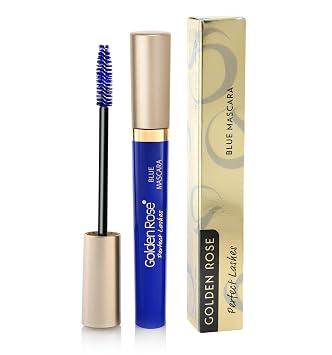 Rimmel para pestañas Golden Rose Perfect Lashes Mascara, azul, 0.37 onzas líquidas