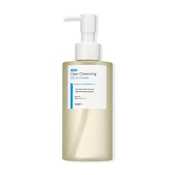 Limpiador facial de aceite a espuma de pH bajo para poros claros y piel sensible, cuidado de la piel coreano (6.93 fl oz)