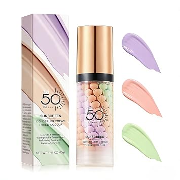 3 In 1 Primer for Face Before Makeup, SPF 50+, Sunscreen Isolation Cream