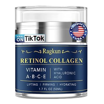 Ragkun Anti-Aging Face & Neck Cream with Retinol & Collagen, 1.7 fl oz