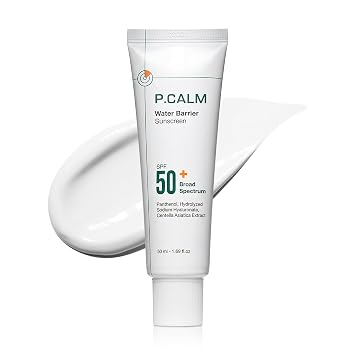 P.CALM Protector solar de barrera de agua SPF50+ PA++++, 50ml / 1.69 oz
