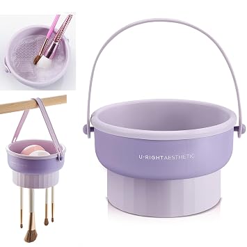 Limpiador de brochas de maquillaje Estera 3 en 1 Cepillo de maquillaje