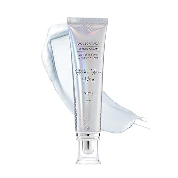 Face's Canada Strobe Cream, imprimación iluminadora con manteca de karité y ácido hialurónico, base de maquillaje Dewy (plata, 1 onza líquida)
