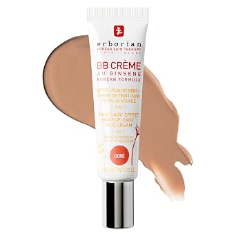 Erborian BB Crema Matte Beauty Balm SPF 20, Cuidado de la piel coreana para unificar el tono Maquillaje híbrido, hidrata y oculta, cobertura acumulable, acabado natural
