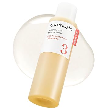numbuzin Tónico de esencia súper brillante No.3, tóner fermentado para brillo y textura de la piel, bífida, niacinamida, esencia hidratante, estimulante de radiación, restablecimiento de poros, 6.76 fl oz (6.8 fl oz)