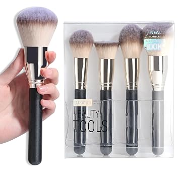 BS-MALL - Juego de brochas de maquillaje de gran tamaño, base de alta calidad, correctores de polvo sintético, brochas de maquillaje, brochas cosméticas