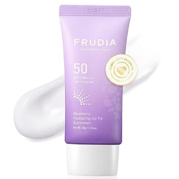 FRUDIA Blueberry Hydrating Air Fit Protector solar coreano SPF 50 PA ++++
