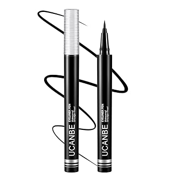 UCANBE Lápiz delineador líquido negro, delineador de ojos impermeable con