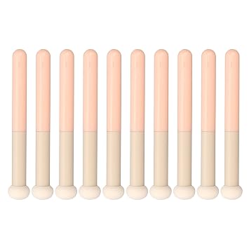 10Pcs Concealer Brush Set, Professional Makeup Brushes, Soft Sponge Tip for Dark Circles and Marks, High Coverage Cosmetic Brushes with Round Head, Includes 10 Premium