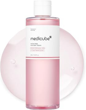medicube PDRN Toner Rose PDRN péptido Toner | Lightweight & Watery Toner with Rose PDRN, Peptides, Niacinamide - For Soothing & Calming, Korean Skincare, 8.45 fl.oz
