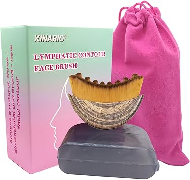 Cepillo facial de contorno linfático para esculpir y deshinchar