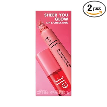 e.l.f. Sheer You Glow Lip & Cheek Duo - Tinte para rubor y bálsamo labial