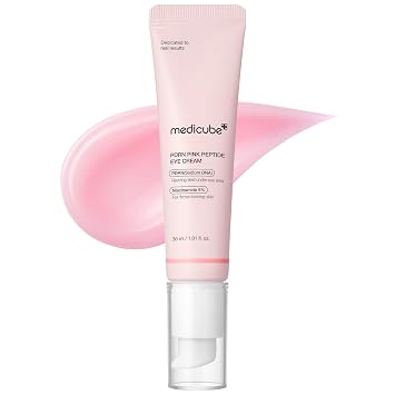 medicube - Suero para ojos con ADN de salmón PDRN, péptidos y retinol para líneas finas