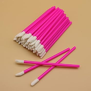 300 aplicadores de pinceles de labios desechables, aplicadores de lápiz labial negro, cepillos de uñas desechables, varitas de brillo de lápiz labial para maquillaje, arte de uñas, pintura