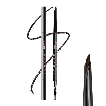 Microblading - Lápiz de cejas retráctil, punta de precisión en ángulo, maquillaje de cejas ultra delgado de 0.004 in, resistente al agua de larga duración, a prueba de manchas (05 marrón oscuro, 1 unidad)