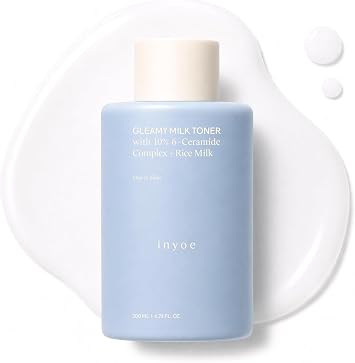 Gleamy - Tóner de leche con 10% complejo de 6-ceramida + arroz, 6.76