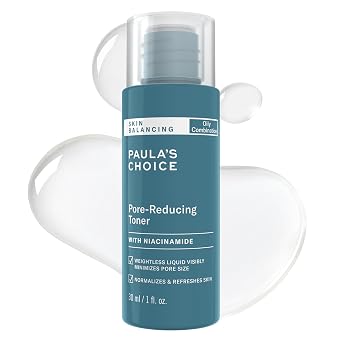 Paula's Choice TÓNICO FACIAL REDUCTOR DE POROS Y EQUILIBRADOR DE PIEL SKIN BALANCING con Niacinamida, para piel grasa y mixta, Minimiza los poros grandes, Controla el aceite y el brillo, Hidrata y