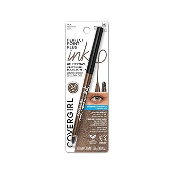 COVERGIRL Perfect Point Plus Ink Gel Eye Pencil, pigmentado, de larga duración, fórmula vegana, brillo bronce 285, 0.01 onzas
