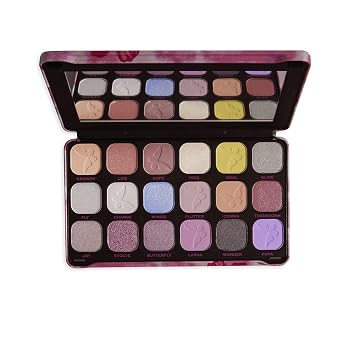 Makeup Revolution Butterfly Forever - Paleta de sombras impecables, paleta de sombras de ojos, crea un aspecto de maquillaje de ojos de larga duración, vegano y libre de crueldad, 0.71 onzas