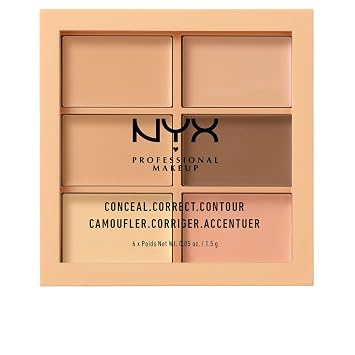 NYX PROFESSIONAL MAKEUP Paleta de sombras, ocultar, corregir – Luz