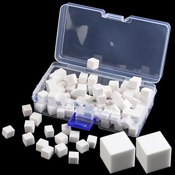 Fcozpjk 200 esponjas de uñas suaves para uñas Ombre Aura Design Patting