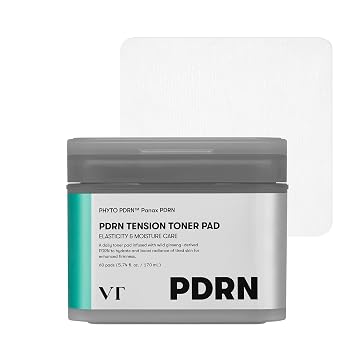 VT COSMETICS PDRN Tension Toner Pad, 60 unidades