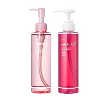 medicube PDRN Dúo de limpieza de día y noche - Limpiador de gel y aceite PDRN
