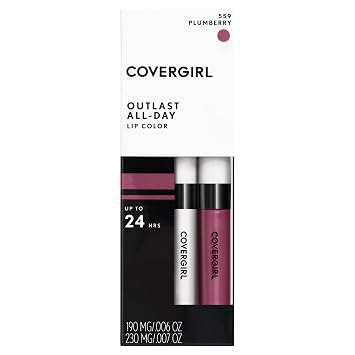 Labial Covergirl hidratante; color Always Rosy 549,13 oz, paquete de de 1, Ciruela mora