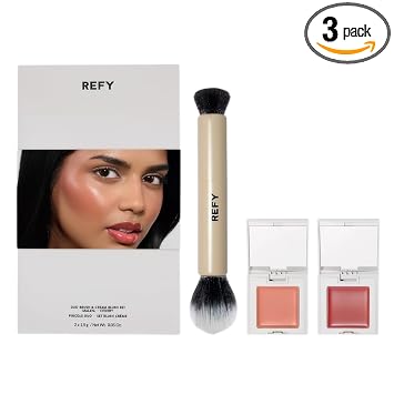 Refy Edición Limitada Duo Brush & Cream Blush Set - Malaya · Cereza