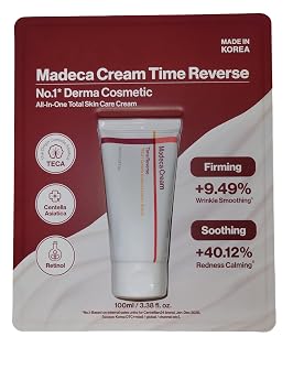 Centellians 24 Madecas Cream Time Reverse All-In-One Crema para el cuidado total de la piel, centella asiática + retinol, 3.38 onzas líquidas
