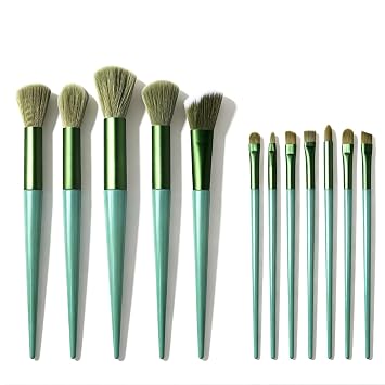 Brochas de maquillaje, juego de brochas de maquillaje, 13 piezas de brochas de maquillaje para base, corrector para cejas, sombras de ojos, polvo, kits de brochas de maquillaje para viajes y uso