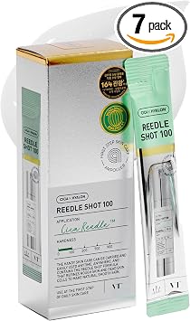 VT COSMETICS CICA Reedle Shot Ampouler | para piel hidratada, 0.067 onzas líquidas, 7 unidades (0.1 fl oz*7)