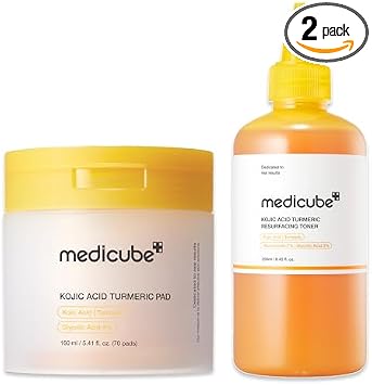 medicube Kojic Acid Clarify Duo - Tónico y almohadilla de ácido kójico para