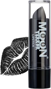 Barra de labios Halloween Midnight Black - Maquillaje SFX, maquillaje de efectos especiales, 0.17 onzas