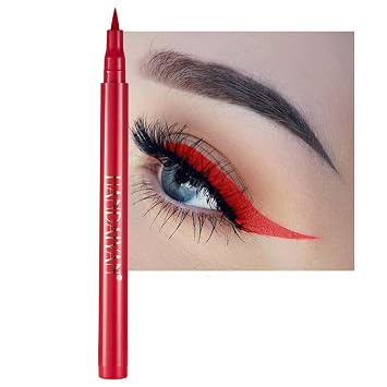 lápices delineador de ojos tinta de secado rápido Multi-uso de larga duración delineador en lápiz rojo