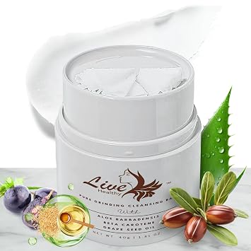 Bálsamo removedor de maquillaje para moler, limpiador de aceite hidratante para todo tipo de piel, bálsamo limpiador de maquillaje coreano para el cuidado de la piel para la cara, textura de sorbete