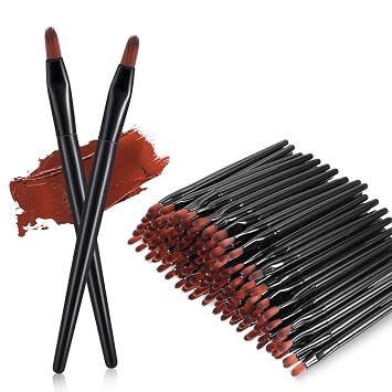 Yaomiao - 120 cepillos desechables para labios, aplicadores de labios