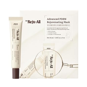 Dr.Reju-All PDRN All-Day Glow Duo: Crema rejuvenecedora avanzada PDRN + mascarilla rejuvenecedora avanzada PDRN - Hidratante facial y máscara facial para hidratación y rellenado - Rutina diaria coreana para el cuidado de la piel
