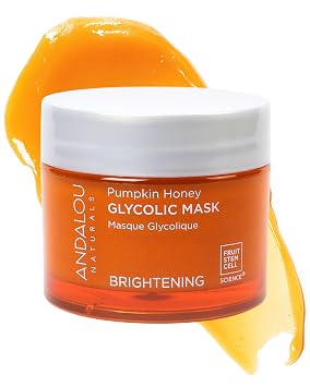 Máscara de calabaza Andalou Naturals Miel Glicólico, 1.7 onzas