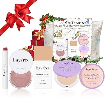bayfree Juego de maquillaje de 5 piezas para mujer, kit de regalo de