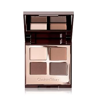 Charlotte Tilbury Paleta de Sombras de Ojos de Lujo - Sombra de Ojos Shimmer, Metálica y Mate Satinado Cuádruple con una Rica Fórmula en Polvo - Incluye 4 Tonos Complementarios