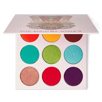 Juvia's Place The Zulu Palette - Paleta de sombras de ojos arcoíris con 9