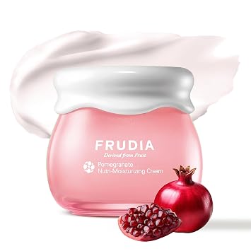 FRUDIA Crema facial hidratante nutritiva de granada (1.94 onzas), hidratante facial coreano antienvejecimiento y reafirmante con 63% de extracto de granada, BL-FILL UP y colágeno | Vegano y libre de crueldad