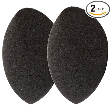 Beauty Junkees Licuadora de esponja de maquillaje - Esponja mezcladora de maquillaje de contorno negro, esponjas de mezcla de base de polvo de crema líquida, aplicador de maquillaje, licuadoras