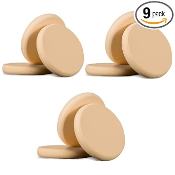 JinYu Esponja ovalada de maquillaje profesional húmeda y seca para base cosmética perfecta, sensible y todo tipo de piel
