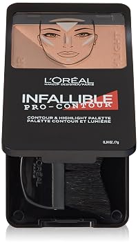 Paleta de contorno L'Oreal Paris cosméticos Infallible Pro.