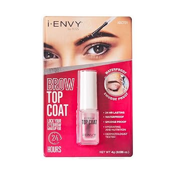i-ENVY by KISS Sellador de Cejas, Capa Superior Transparente Fijadora de Cejas para Cejas Perfectas, 24 Horas de Larga Duración Impermeable, A Prueba de Manchas, A Prueba de Sudor para Sujeción