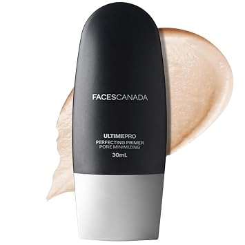FACESCANADA Ultime Pro Perfecting Face Primer | Ligero y minimizador de poros | Hace que el maquillaje sea duradero | Imprimación mate sin aceite | 1.01 onzas líquidas (1.0 fl oz)