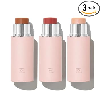 EarthsCure Glow Trio - Juego de 3 piezas: bronceador, rubor e iluminador. Palitos de crema construibles para un aspecto luminoso, natural y juvenil